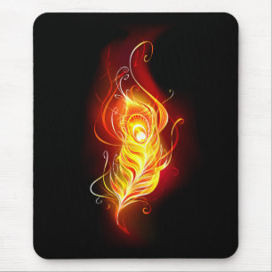Tapis De Souris Plumes de paquetage de feu