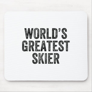 Tapis De Souris Plus grand skieur du monde Ski Ski Snowboard Snowb