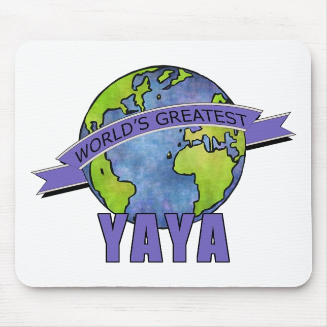 Tapis De Souris Plus grand YaYa du monde (Devant)