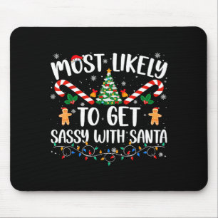 Tapis De Souris Plus susceptible d'avoir la sy avec le Père Noël F