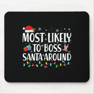 Tapis De Souris Plus susceptible de diriger le Père Noël Correspon