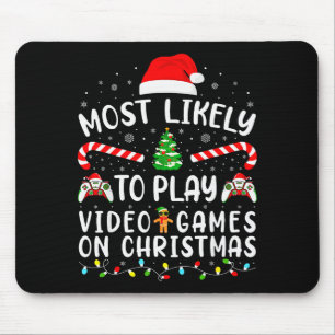 Tapis De Souris Plus susceptible de jouer aux jeux vidéo à Noël Co