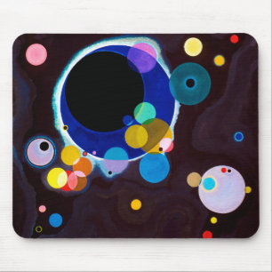 Tapis De Souris Plusieurs cercles, Wassili Kandinsky