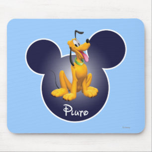 Tapis De Souris Pluto   Icône tête de Mickey