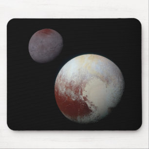 Tapis De Souris Pluton et Charon 9e ou système solaire Planète nai