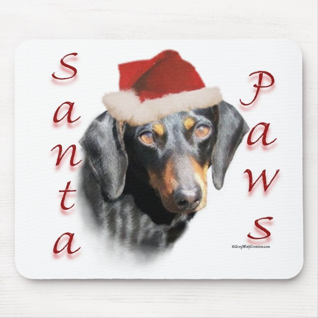 Tapis De Souris Poches de Dachshund (lisse) Mousepad (Devant)