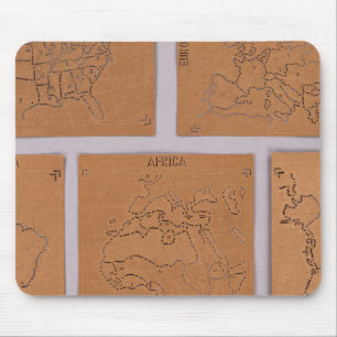 Tapis De Souris Pochoir du monde