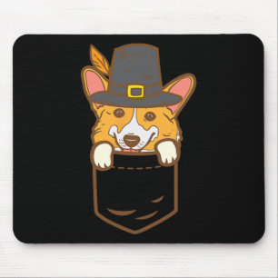 Tapis De Souris Pocket Pilgrim Welsh Corgi Amoureux des chiens Cut