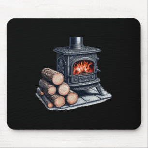 Tapis De Souris Poêle à bois 