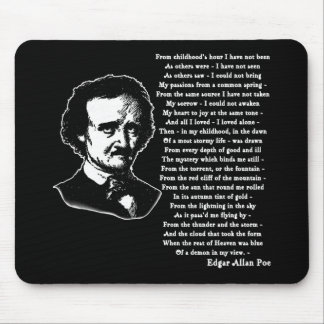 Tapis De Souris Poème d'Edgar Allan Poe SEUL