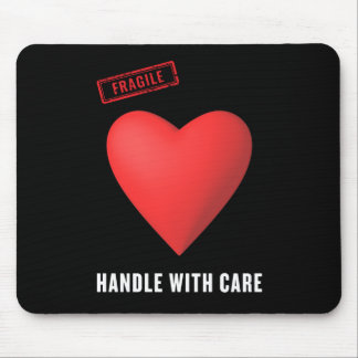 Tapis De Souris Poignée fragile Avec Sticker Soin