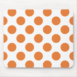 Tapis De Souris Points blancs et orange
