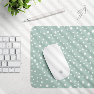 Tapis De Souris Points Dalmatiens verts, Points Dalmatiens, Pots D