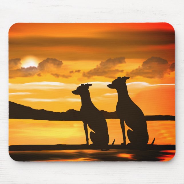 Tapis De Souris Points de vue - Lever du soleil de Greyhound (Devant)