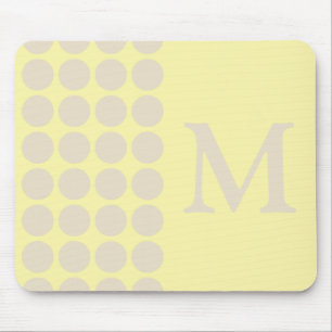 Tapis De Souris Points neutres de crème Navajo avec monogramme