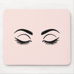 Tapis De Souris Poireaux de maquillage rose & Brows Beauté