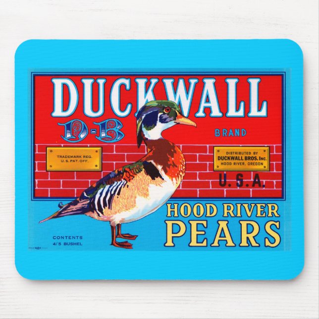 Tapis De Souris Poires de la rivière Ducwall Hood (Devant)