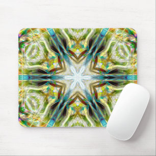 Tapis De Souris Poisson brillant texture de sable kaléidoscope vie