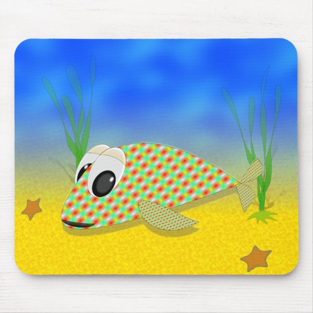 Tapis De Souris Poisson Carton mignon (Devant)