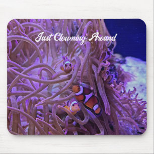 Tapis De Souris Poisson clown et souris anémone de mer