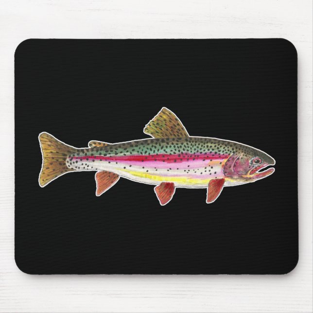 Tapis De Souris Poisson de truite arc-en-ciel (Devant)