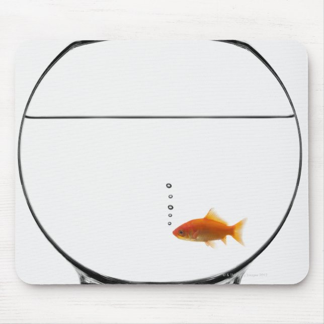 Tapis De Souris Poisson d'or dans un bol (Devant)