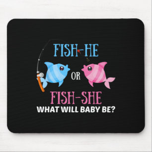 Tapis De Souris Poisson-il ou Poisson-elle Révélation du sexe Pêch