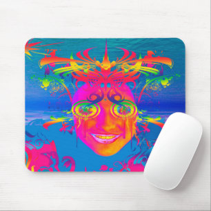 Tapis de souris Poisson Psychedelique