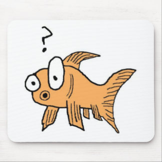 Tapis De Souris Poisson rouge confus