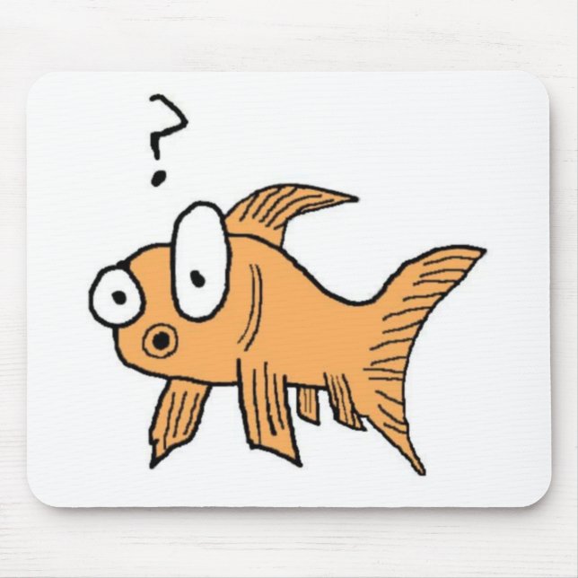 Tapis De Souris Poisson rouge confus (Devant)
