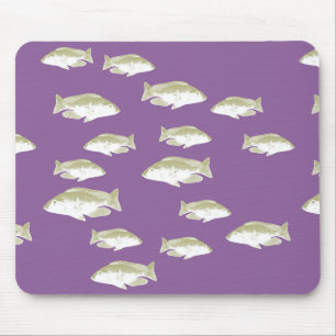 Tapis De Souris Poisson sur violet