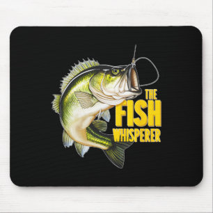 Tapis De Souris Poisson Whisperer Pêche nouveauté Pêcheur Cadeau