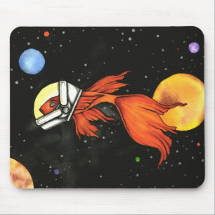 Tapis De Souris Poissons dans l'espace ! Mousepad
