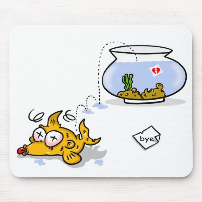 Tapis De Souris poissons drôles (Devant)