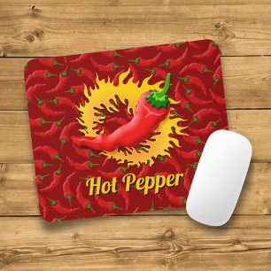 Tapis de souris Poivre avec Flamme
