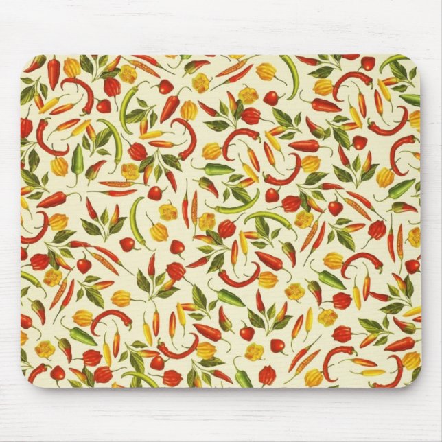Tapis De Souris Poivrons chili vintages (Devant)