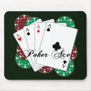 Tapis De Souris Poker Ace Jouer Cartes Pad Souris