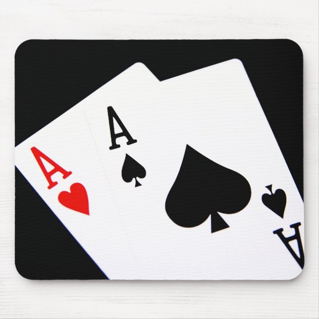 Tapis De Souris Poker Aces Mousepad (Devant)