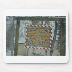 Tapis De Souris Pôle Nord Alaska de temps congelé par flocon de