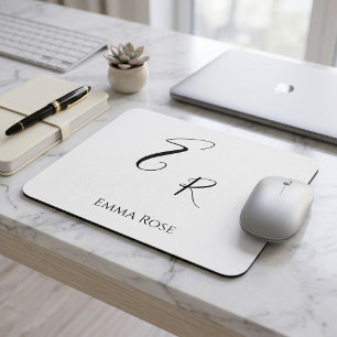 Tapis De Souris Police de caractères élégante et minimaliste à mon