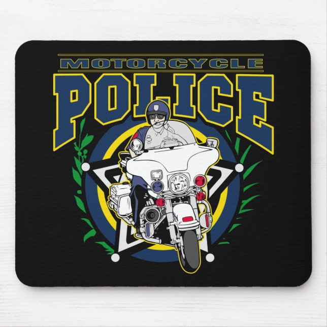 Tapis De Souris Police de moto (Devant)