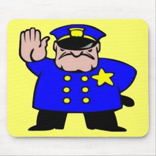 Tapis De Souris Policier - Fête des pères