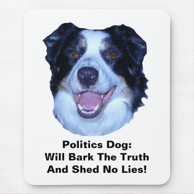 Tapis De Souris Politique Frontière Collie Bark La Vérité Souris P (Devant)