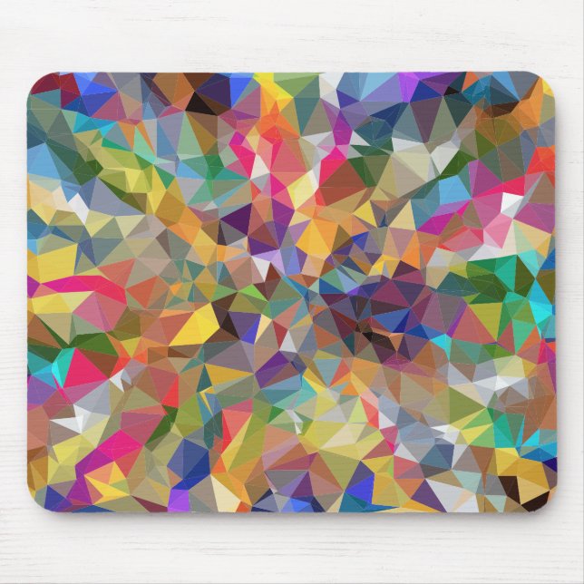 Tapis De Souris Poly bas coloré (Devant)