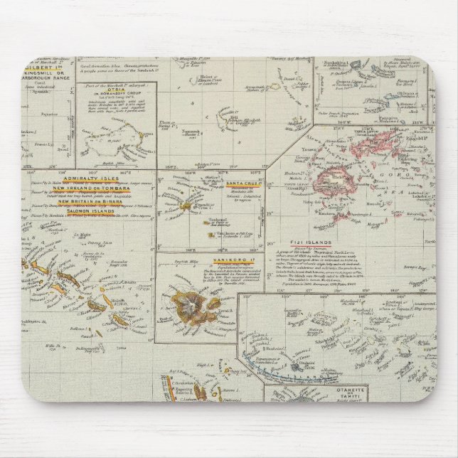Tapis De Souris Polynésie, îles du Pacifique (Devant)