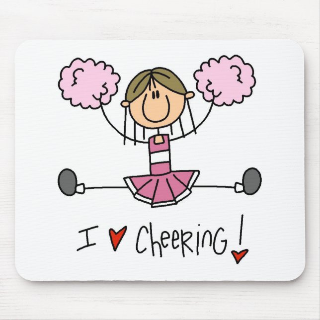 Tapis De Souris Pom-pom girl rose (Devant)