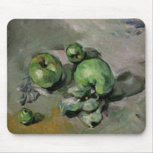 Tapis De Souris Pommes vertes de Paul Cezanne , c.1872-73