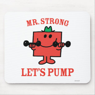 Tapis De Souris Pompage De Fer Avec M. Strong