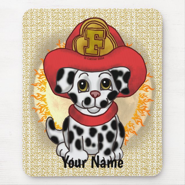 Tapis De Souris Pompier Chien Chien Chien Chien Chien Chien Chien  (Devant)