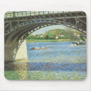 Tapis De Souris Pont à Argenteuil par Gustave Caillebotte